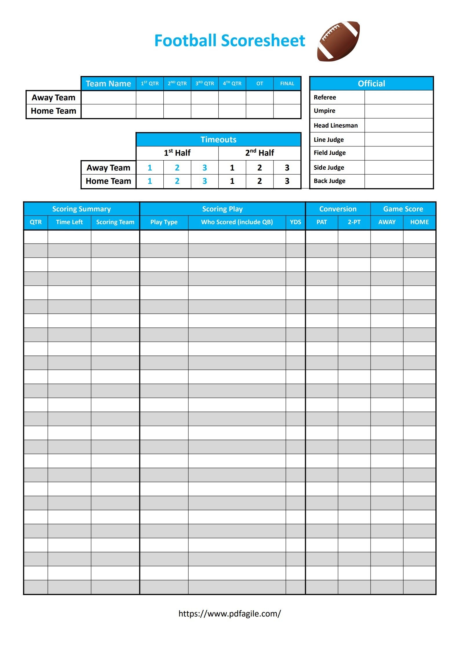 Chess Scoresheet Template PDF Agile