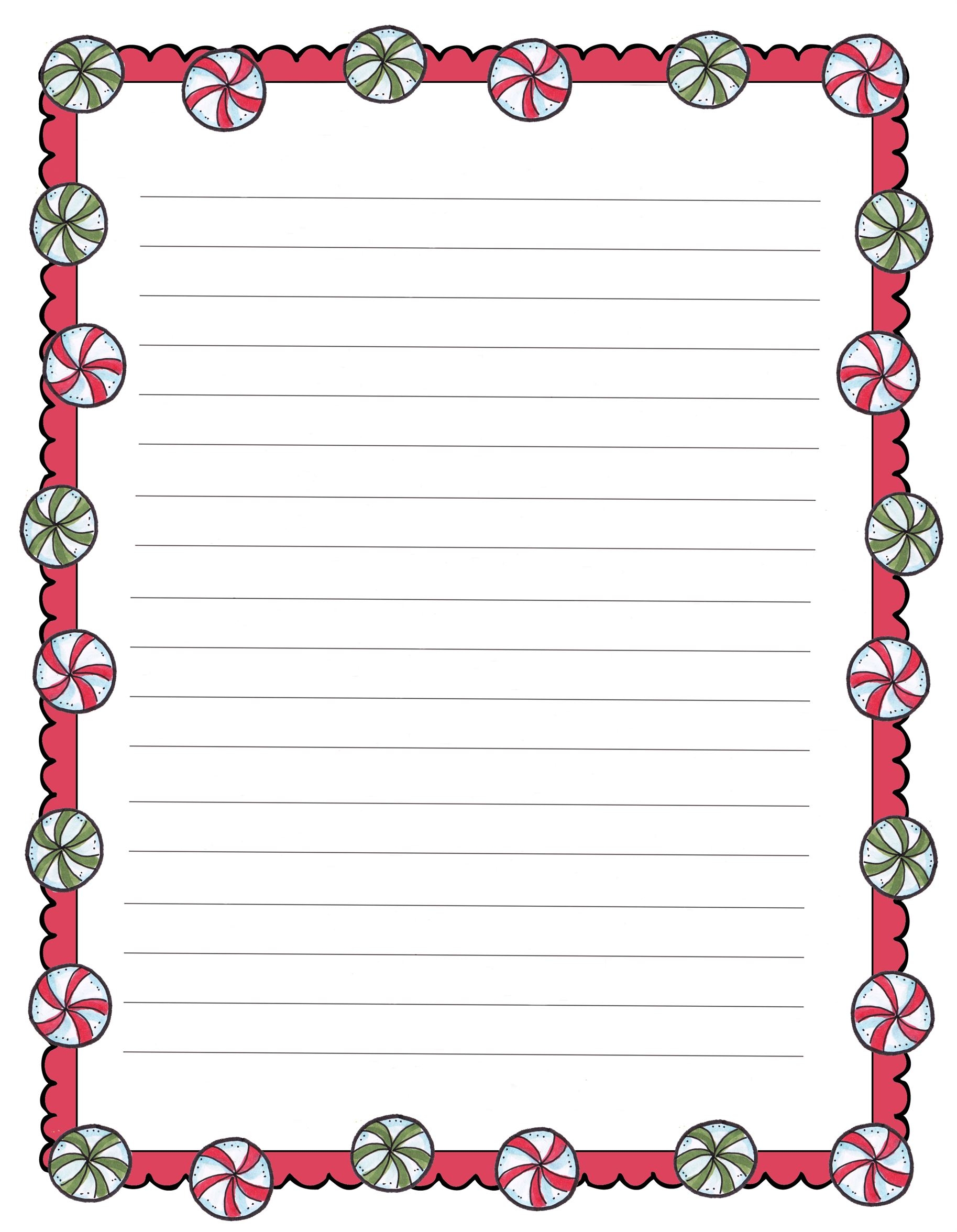 Christmas Stationary Printable Free