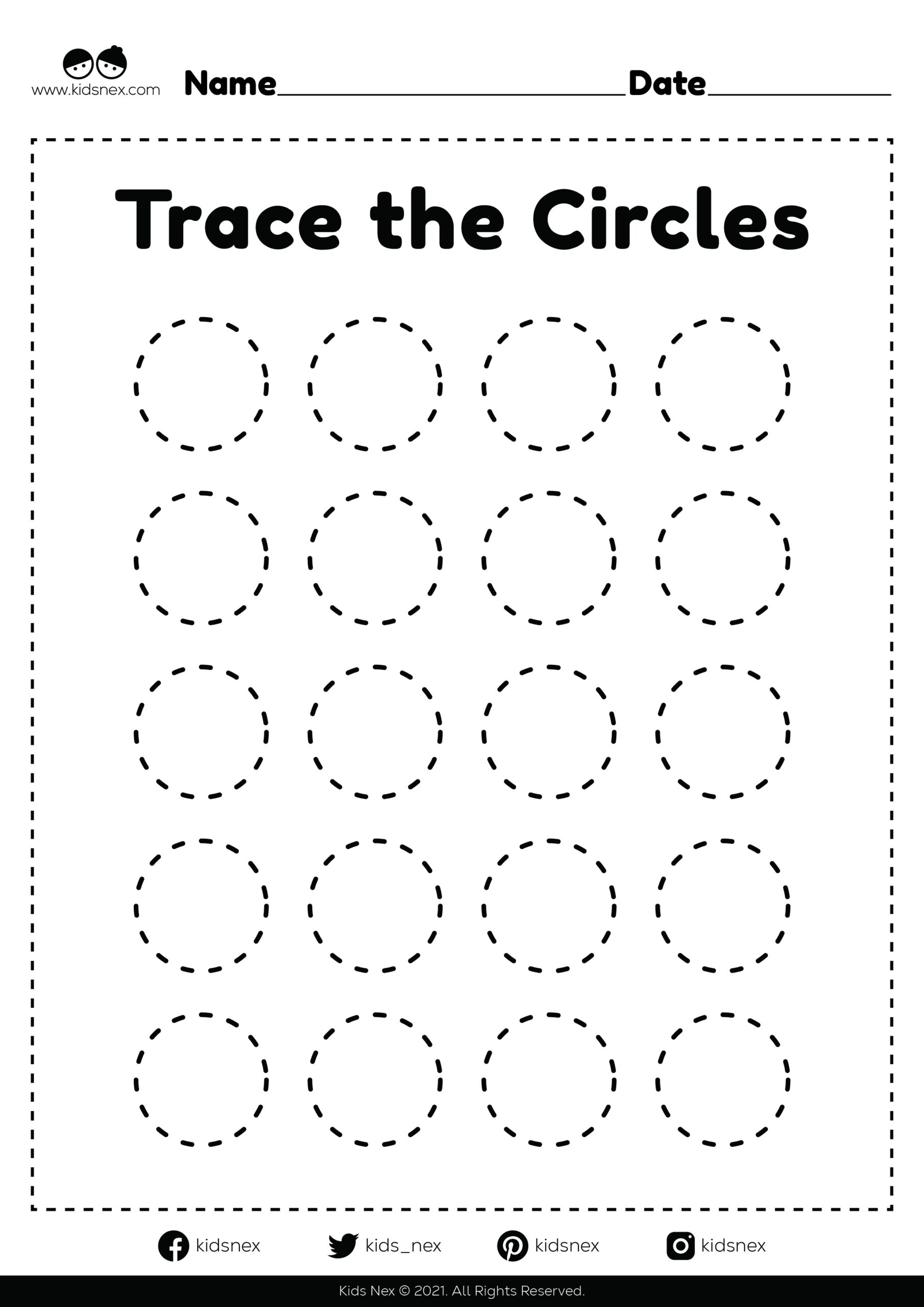 Circle Shape Worksheet Free Printable KidsNex