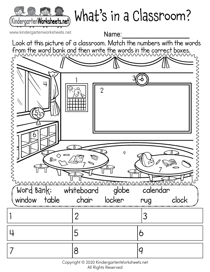 Classroom Objects Worksheet Free Printable Digital U0026 PDF
