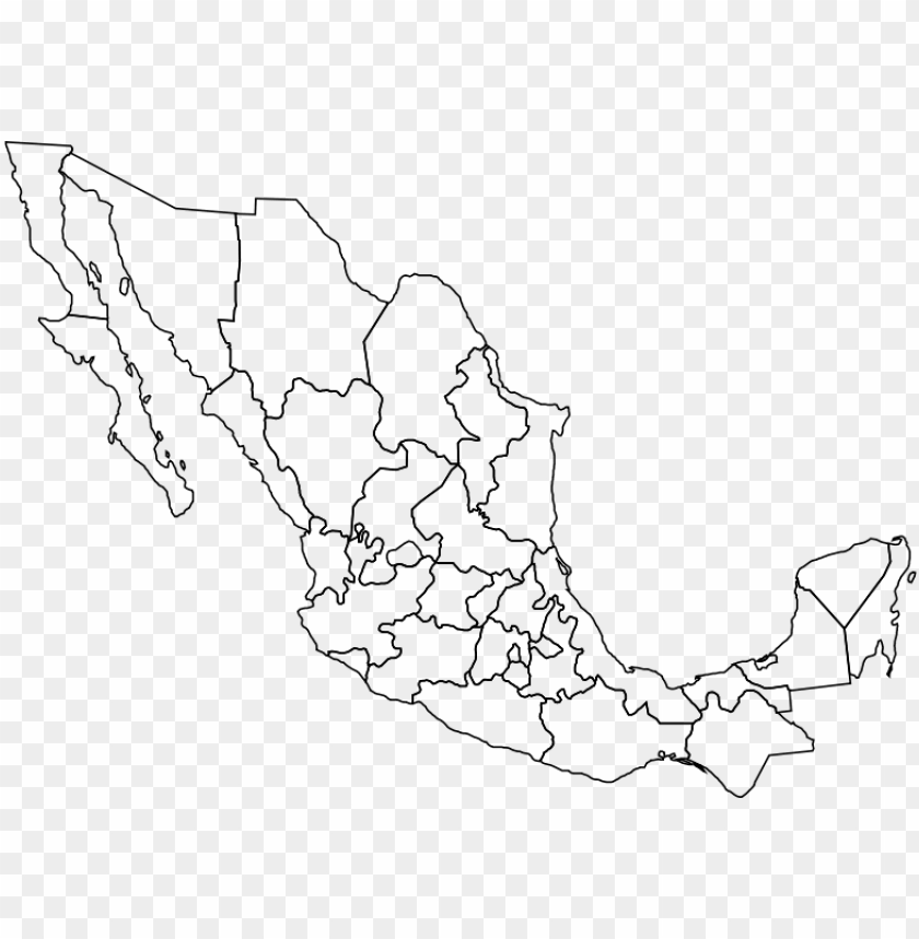 Clipart Mexique Politique Mexico Map Outline PNG Transparent With Clear Background ID 198247 TOPpng