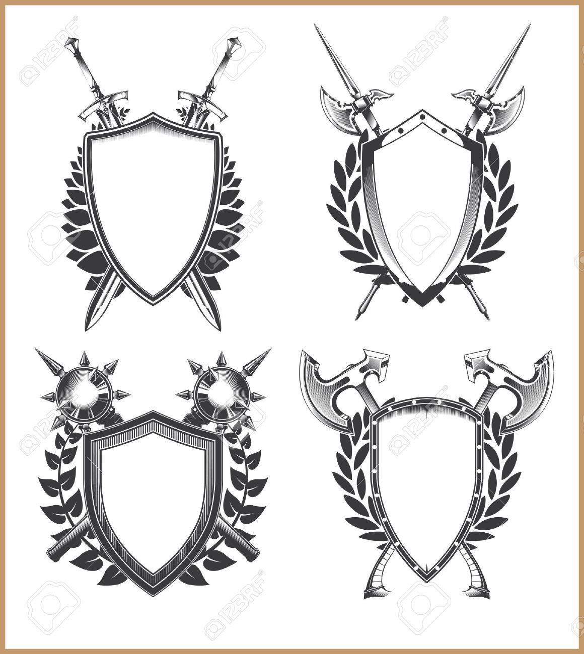 Coat Of Arms Template Royalty Free SVG Cliparts Vectors And 