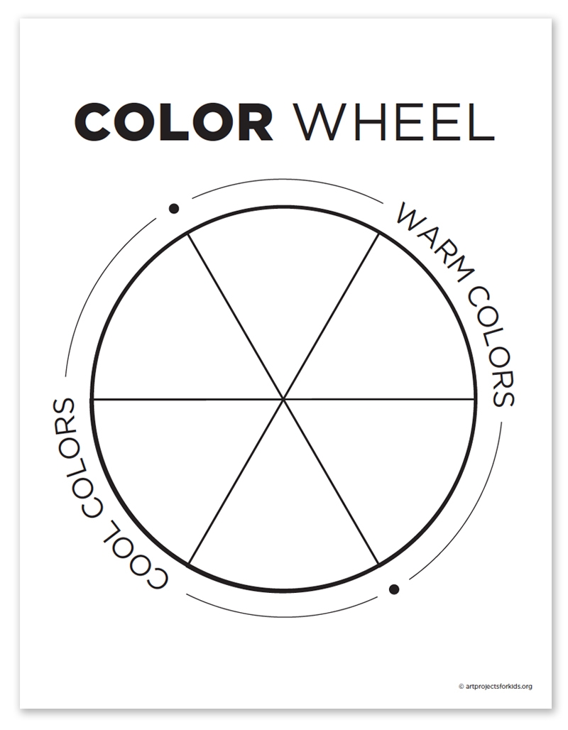 Color Wheel Coloring Page Free Printable Sheets For Kids