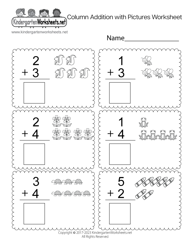 Free Printable Worksheets Math For Kindergarten