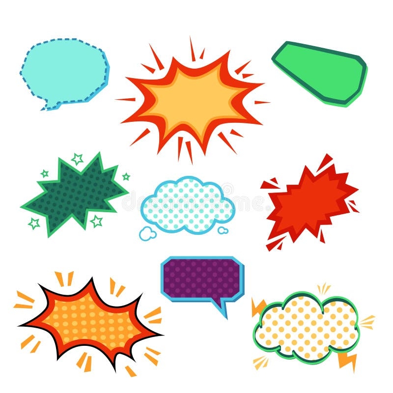 Comic Book Speech Bubble Blank Stock Illustrations 26 872 Comic 