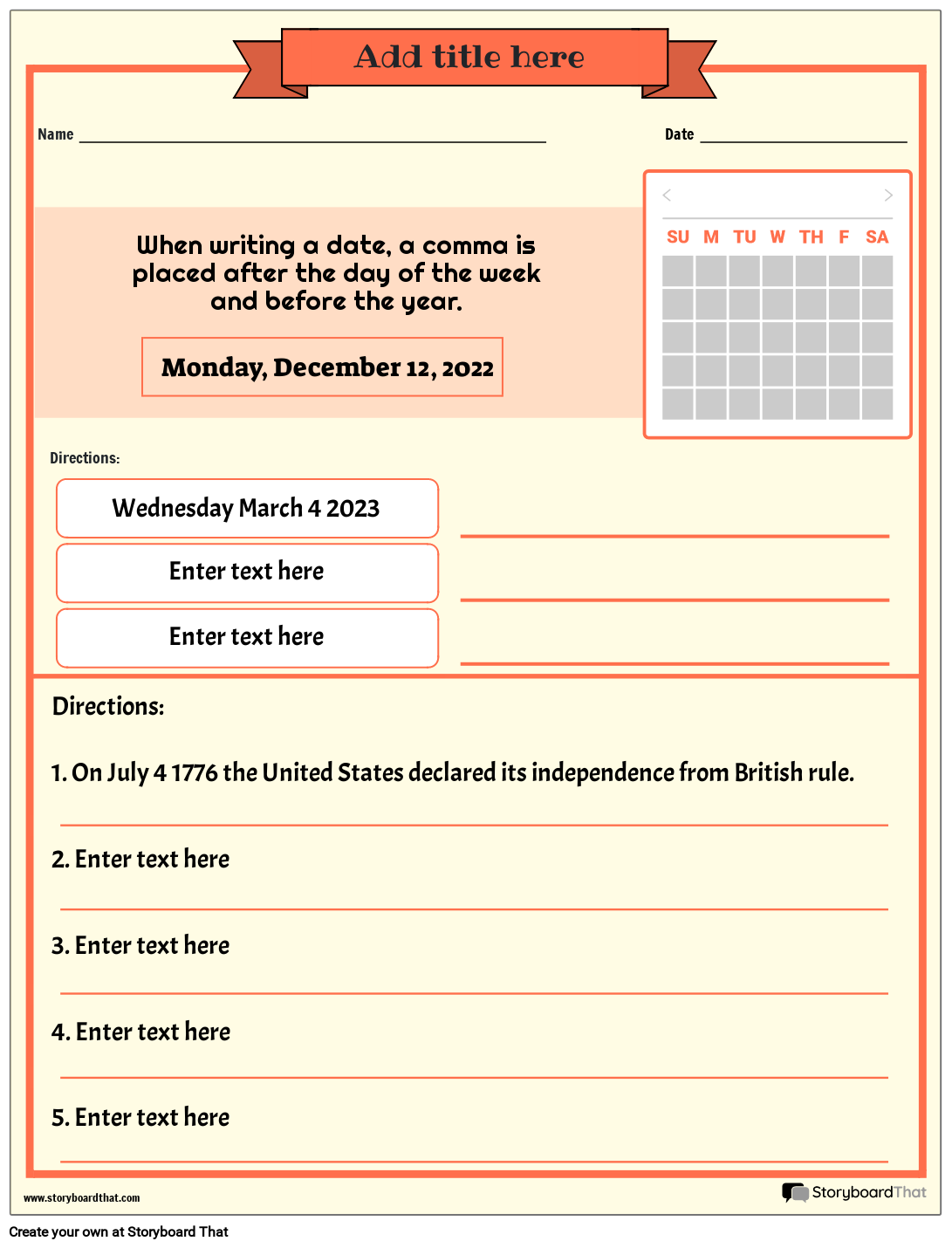 Free Printable Worksheets For Using Commas