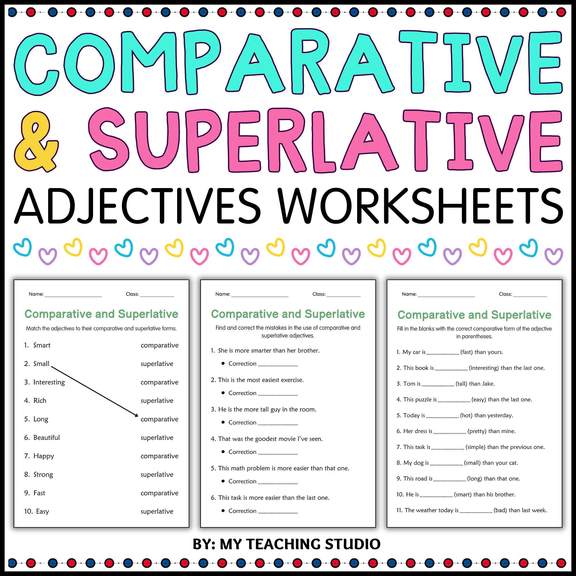 Free Printable Worksheets Comparatives And Superlatives Free Printable Worksheets Comparatives And Superlatives