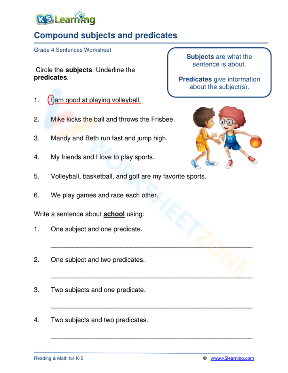 Compound Subjects And Predicates 2 Worksheet Worksheets Library Compound Subjects And Predicates 2 Worksheet Worksheets Library