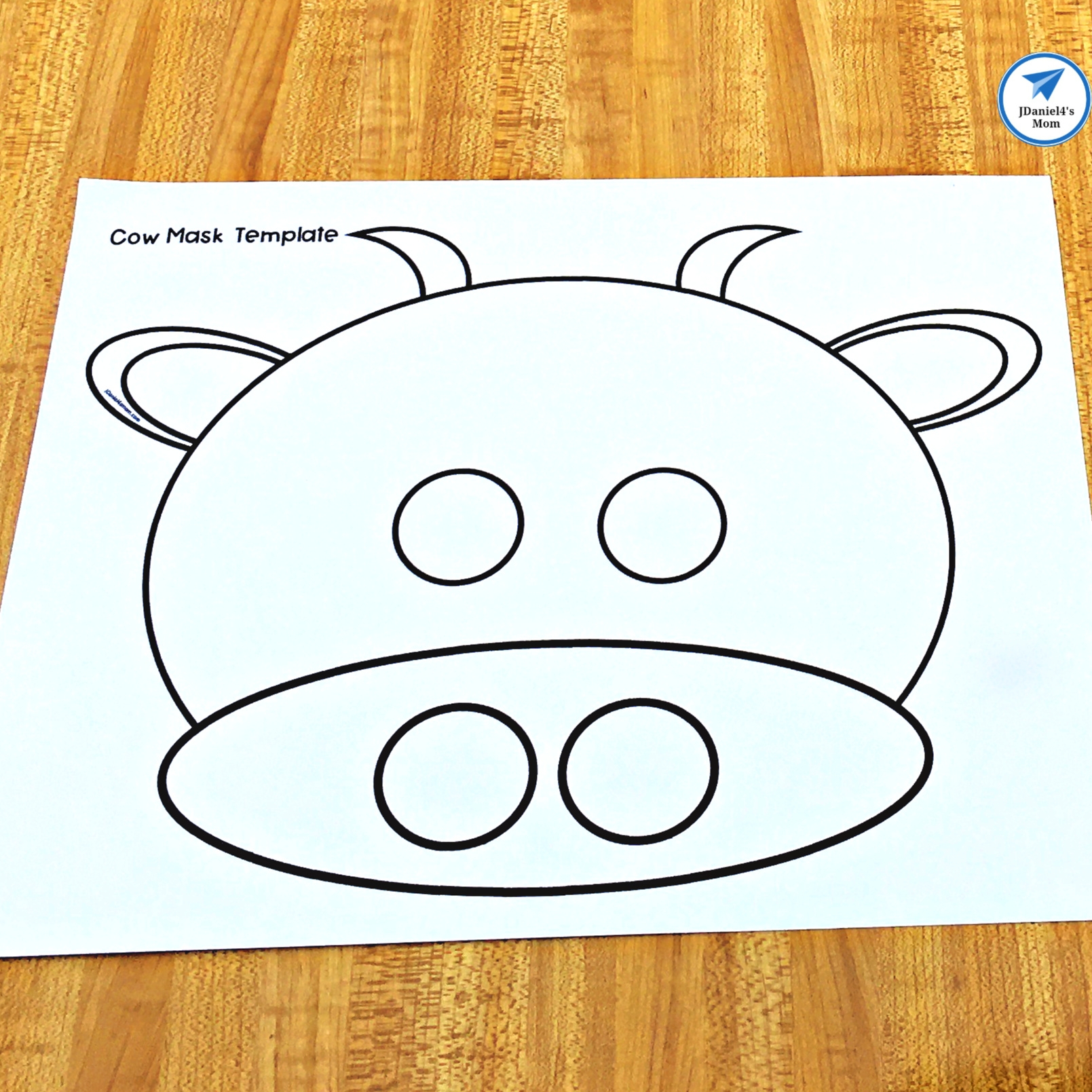 Cow Mask Printable Template JDaniel4s Mom
