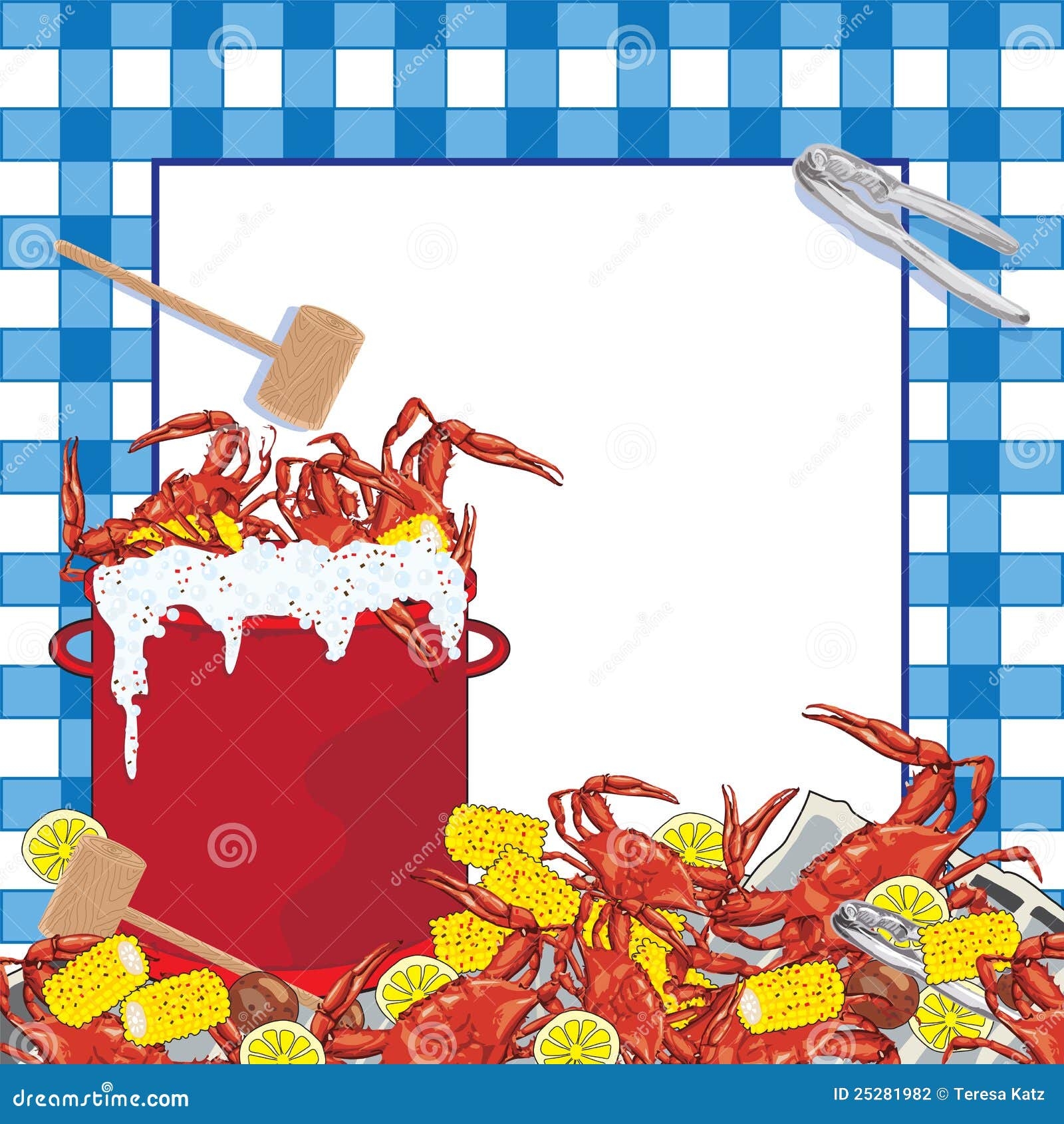 Crab Boil Party Invitation Stock Vector Illustration Of Table King 25281982
