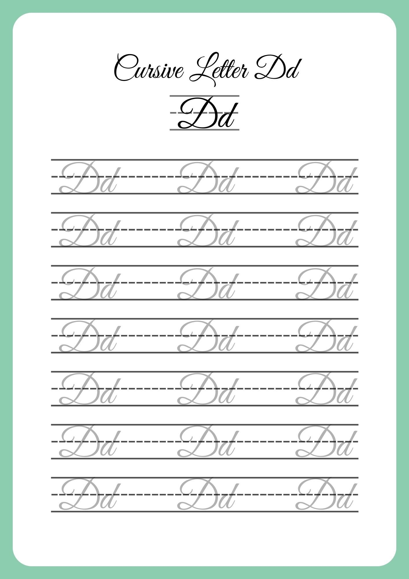 Cursive Letters Hand Writing By Fmgt roseedinplanes Raket PH