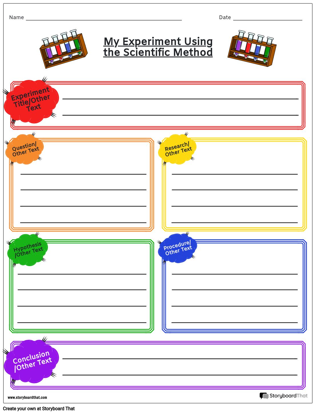 Custom Scientific Method Worksheets Teacher Resources