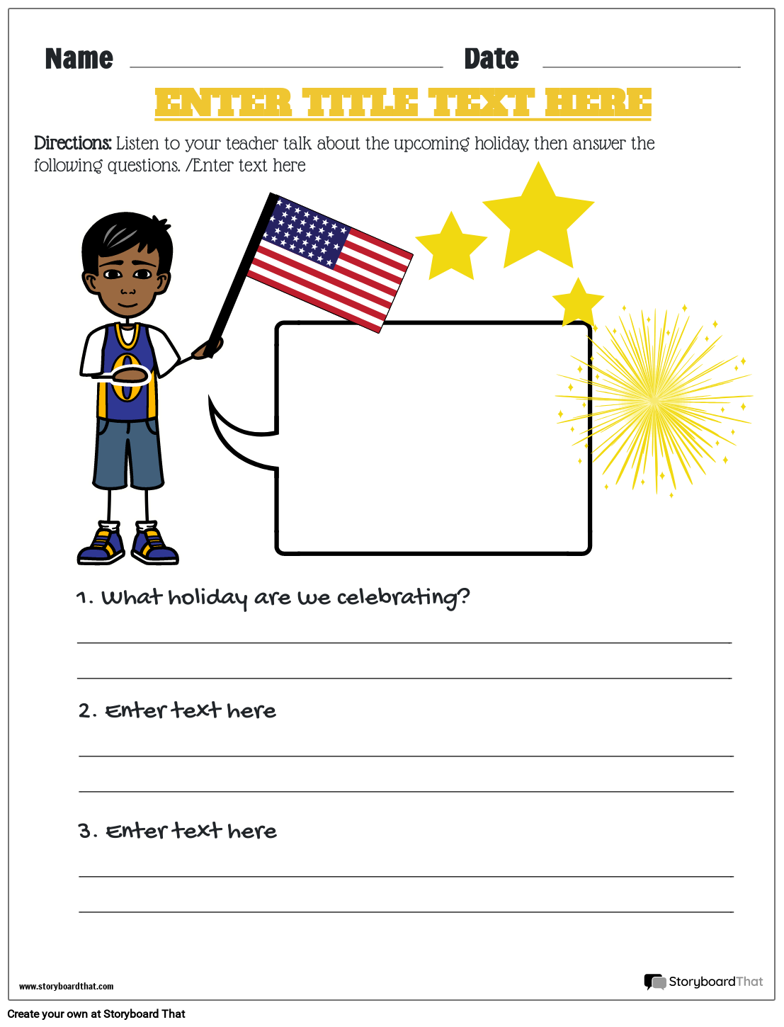 Free Printable Worksheets On Memorial Day