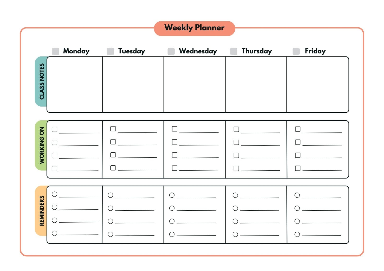 Customize 507 Student Planner Templates Online Canva Customize 507 Student Planner Templates Online Canva