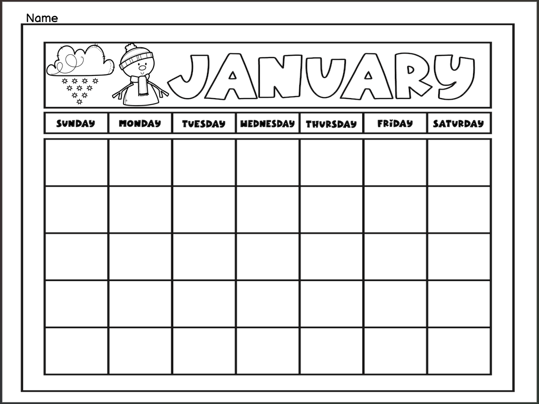 Cute Kindergarten Calendar Printables And Toppers Worksheets Library
