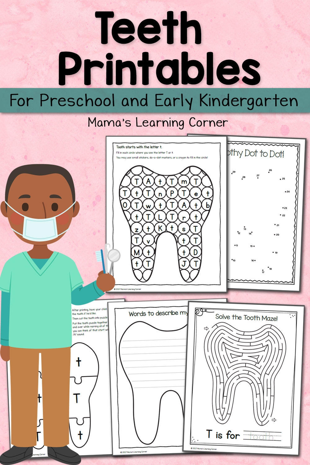 Free Printable Teeth Worksheet For Kids