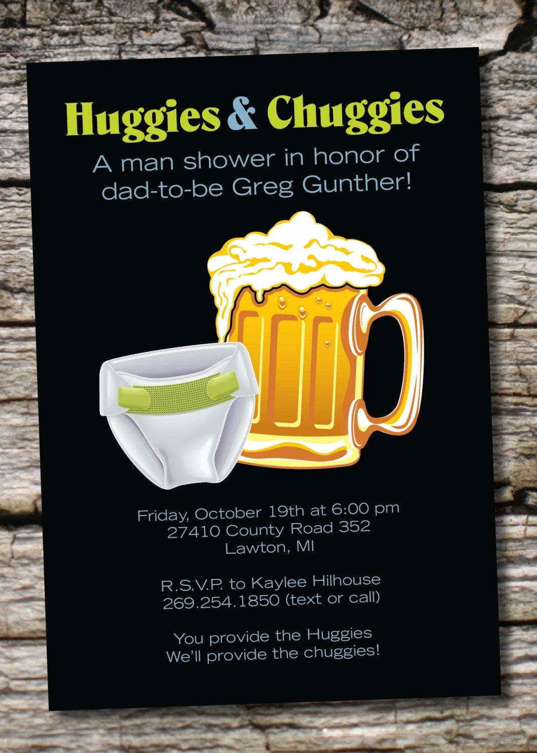 Free Printable Blank Diaper Party Invitations