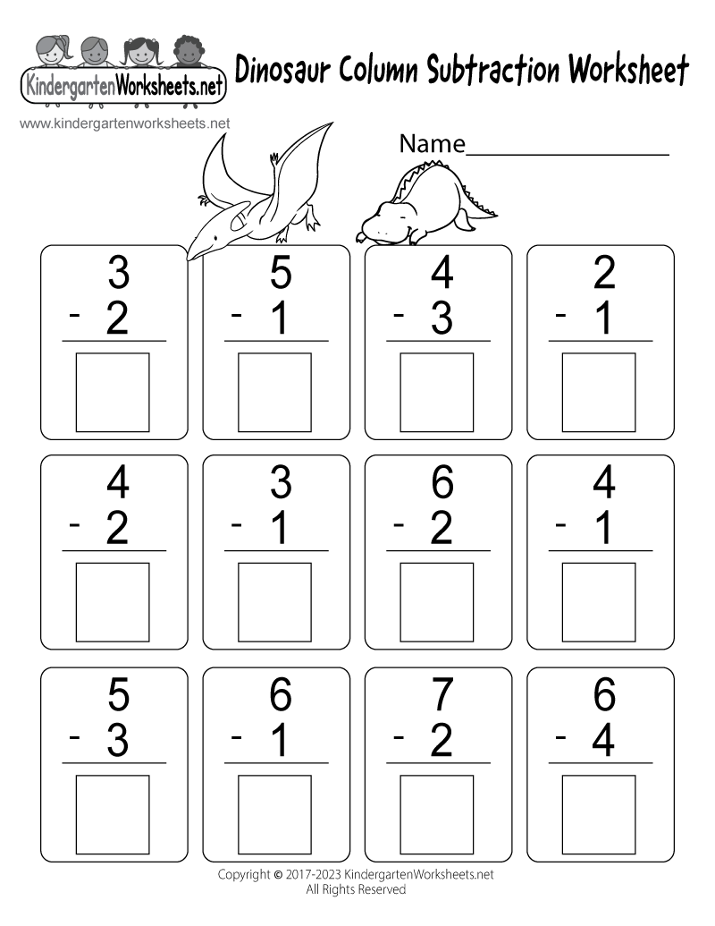 Free Printable Subtraction Worksheets Pdf