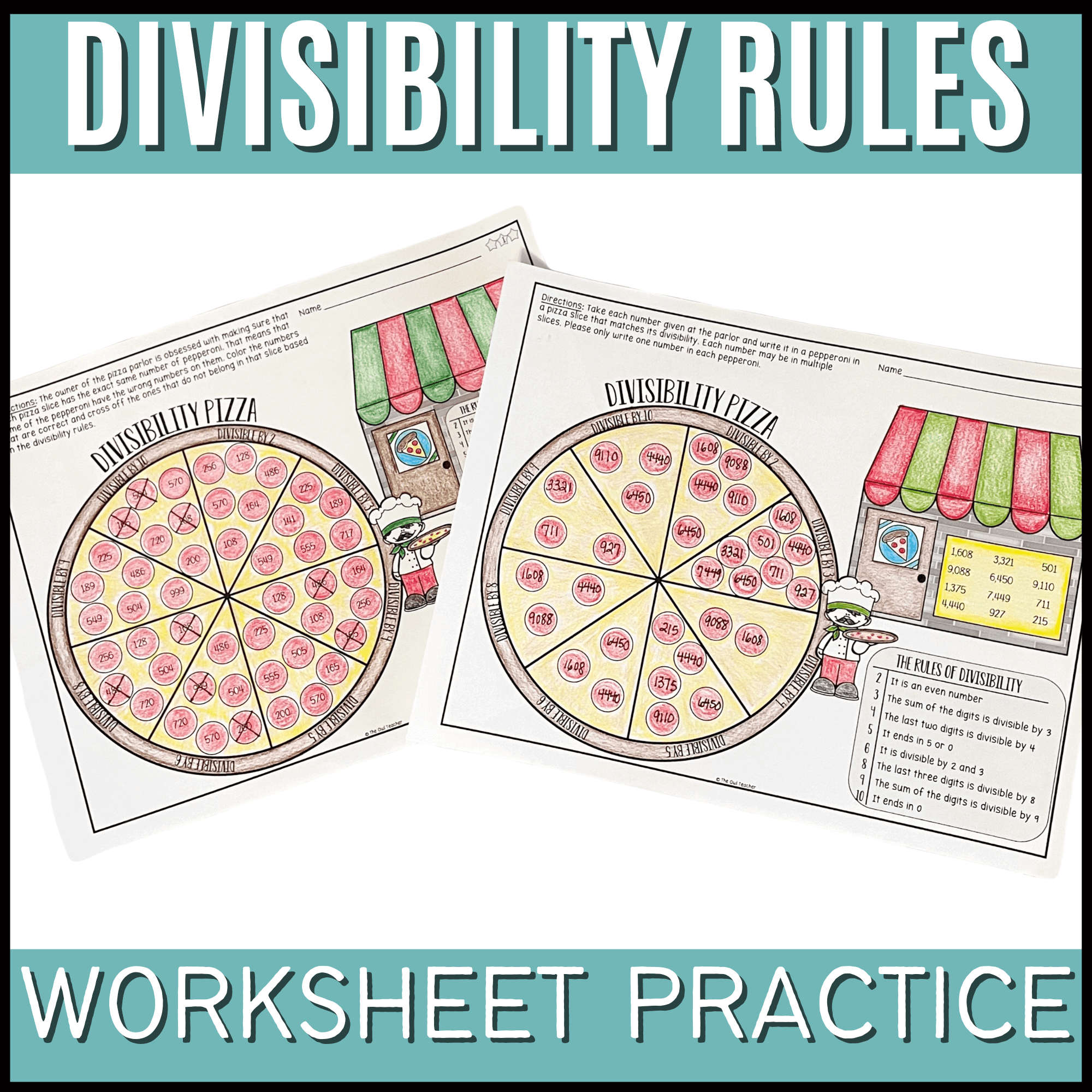 Free Printable Worksheets On Divisibility Rules