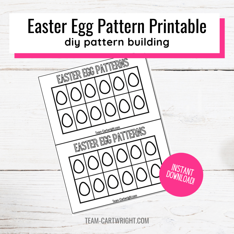 DIY Easter Egg Pattern Printable Team Cartwright Shop