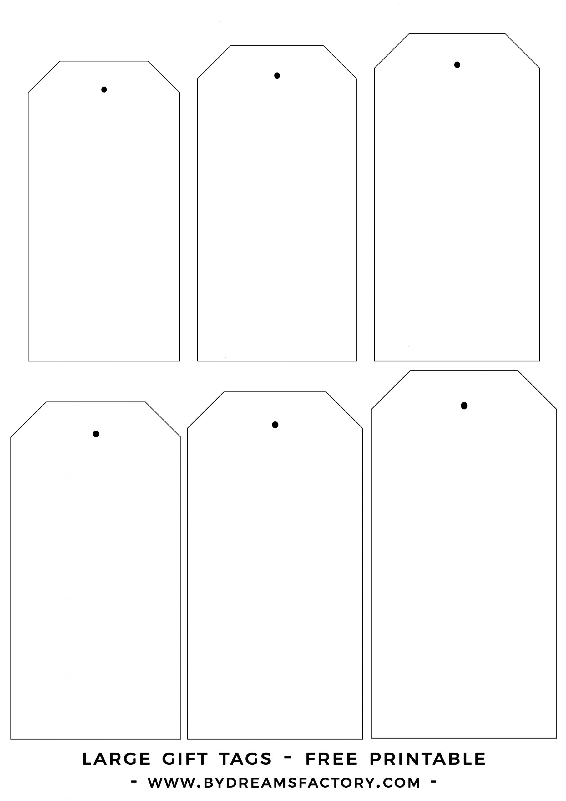 Blank Floral Gift Tag Free Printable