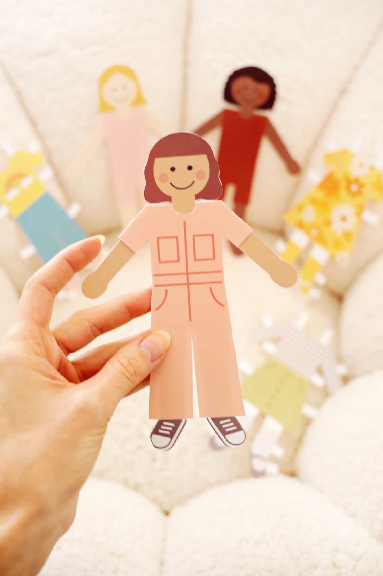DIY Paper Dolls with Free Printables A Beautiful Mess