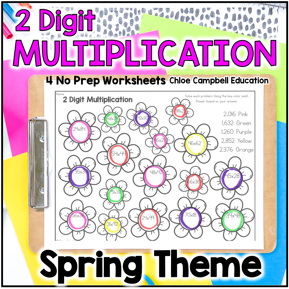 Free Printable Spring Multiplication Worksheets