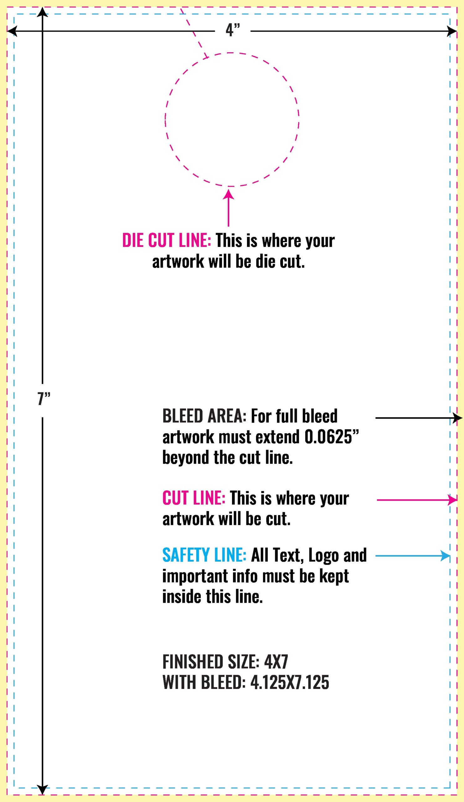 Download Free PDF Door Hanger Templates PrintMagic Standard Die Cut