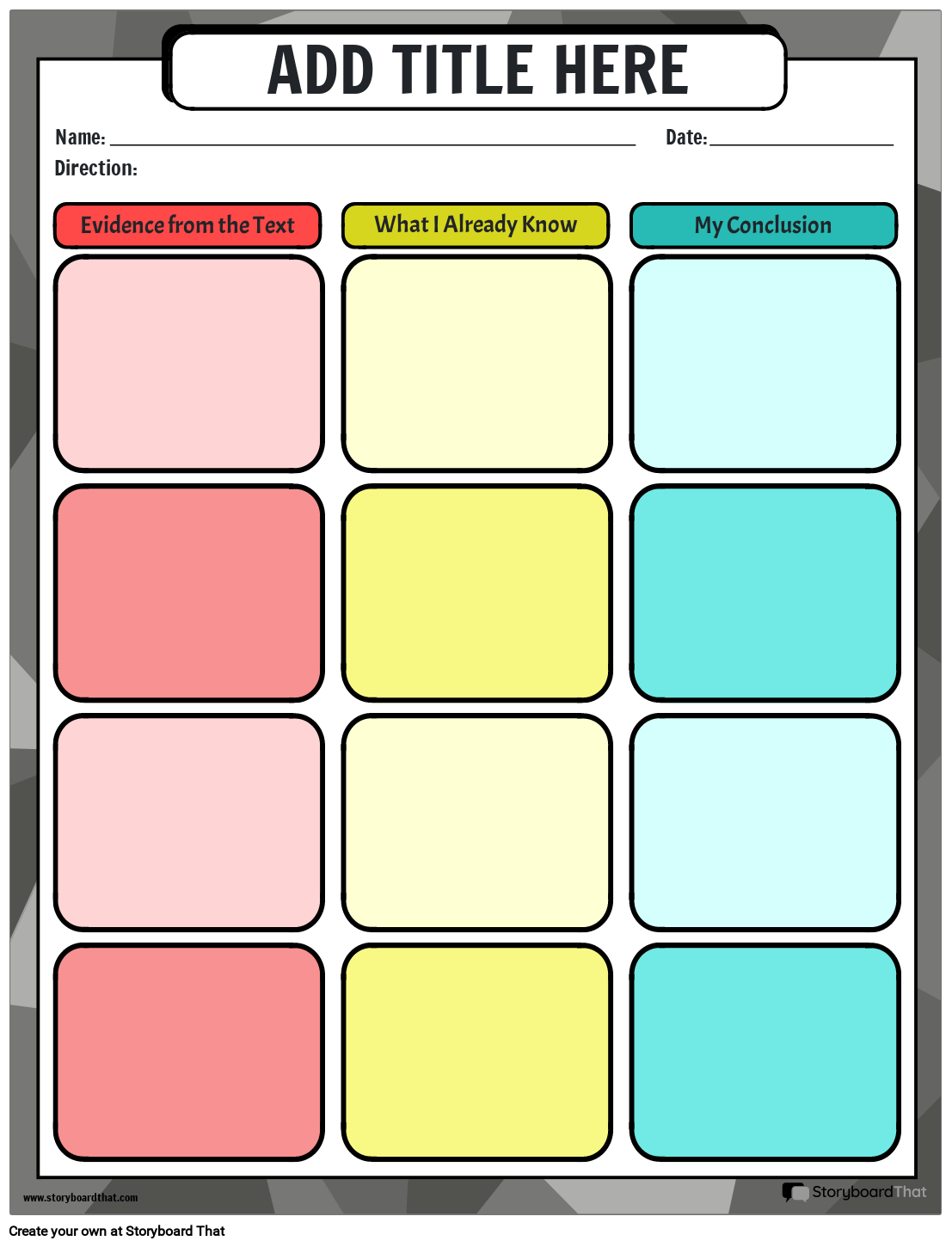 Drawing Conclusions Worksheets For Students StoryboardThat