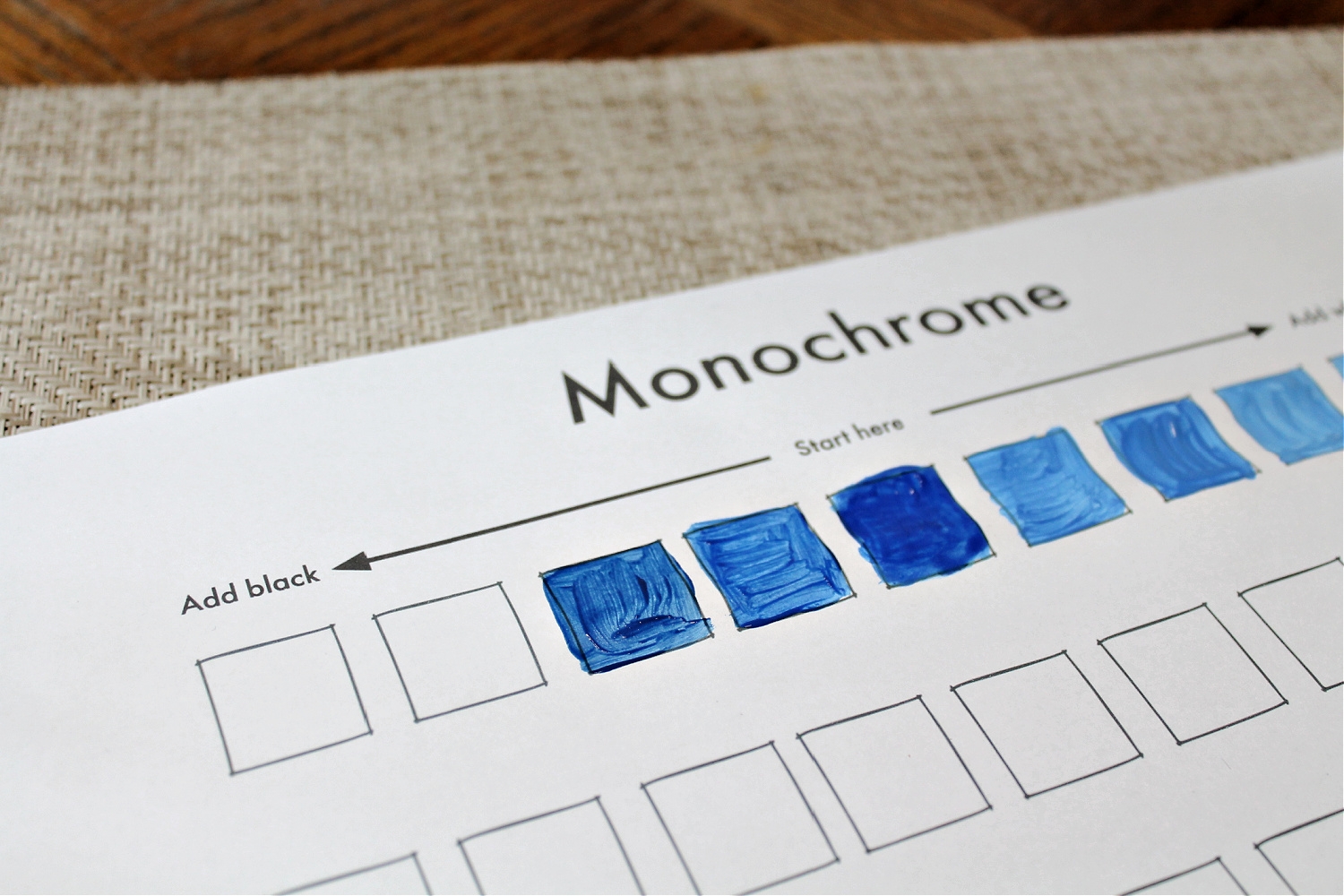 Easy Monochrome Art Lesson To Teach Tints Tones And Shades To Children NurtureStore