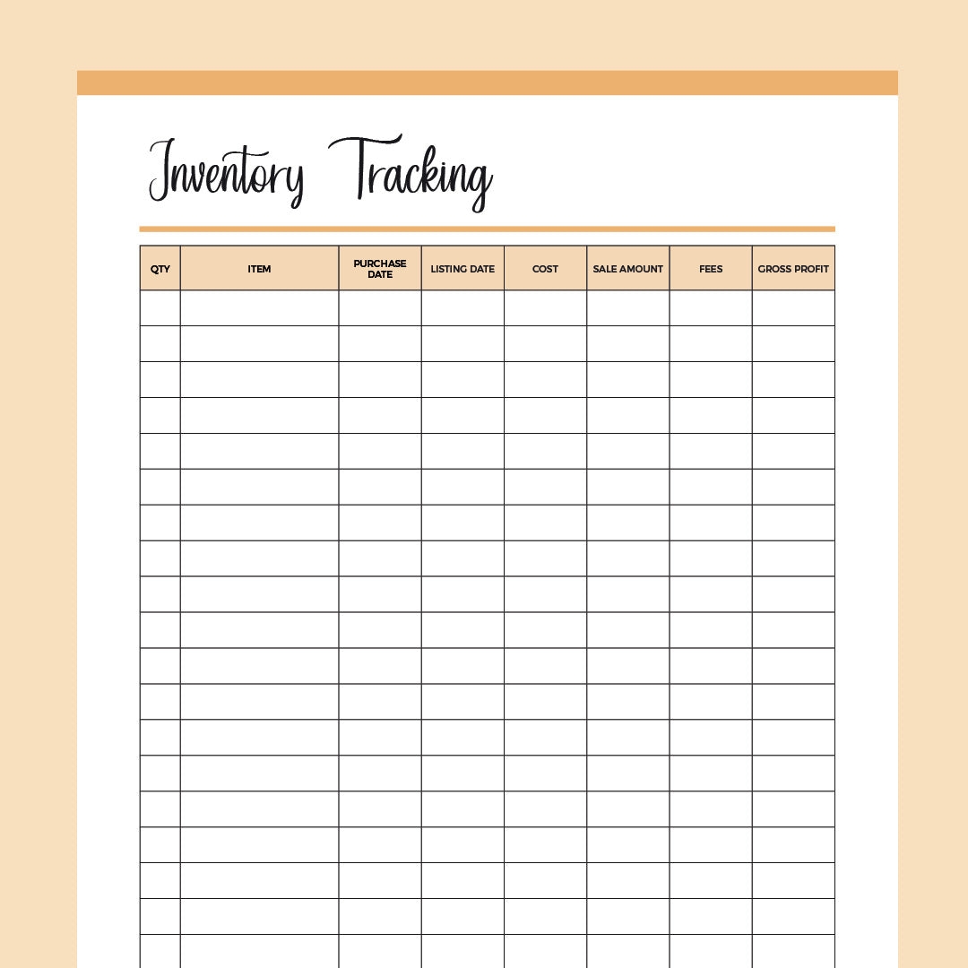 Editable Inventory Template Fill Online Printable Fillable Worksheets Library