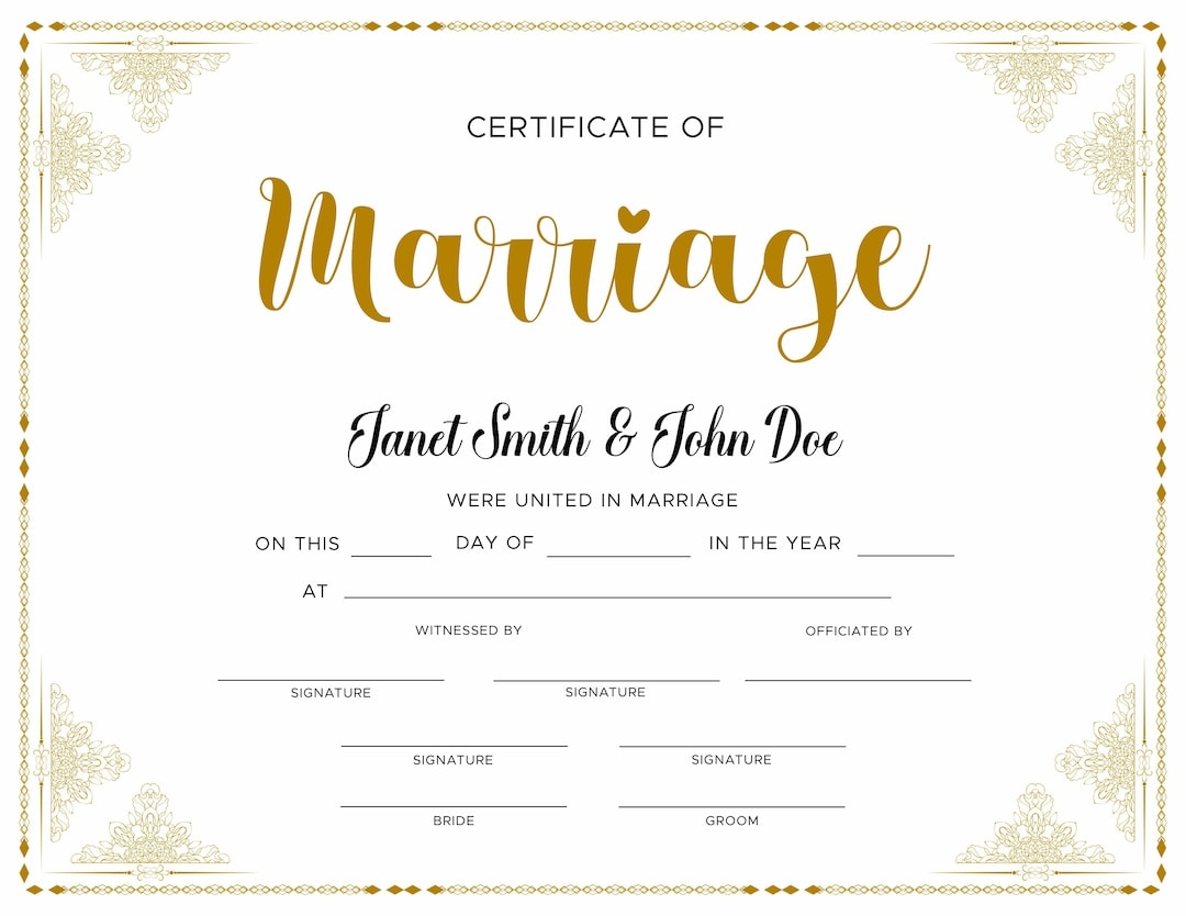 Editable Marriage Certificate Editable Printable Wedding Certificate Template Elegant Certificate Of Marriage Etsy Editable Marriage Certificate Editable Printable Wedding Certificate Template Elegant Certificate Of Marriage Etsy