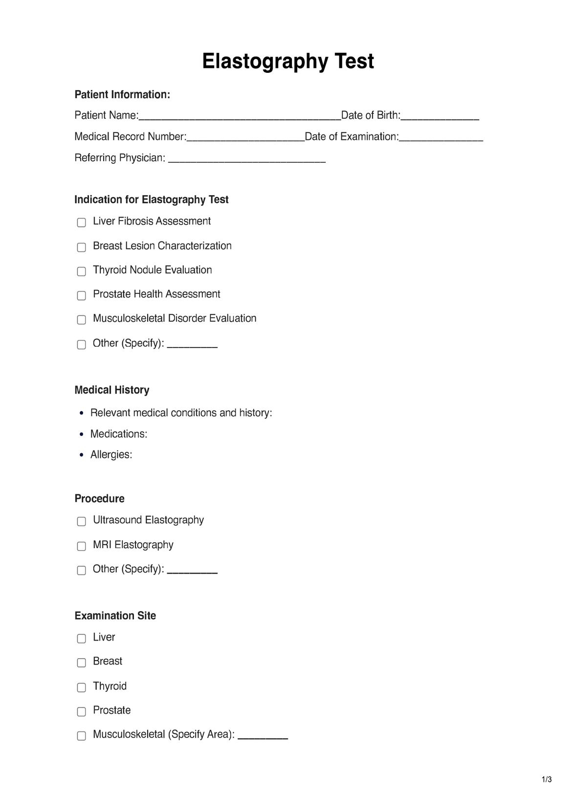 Elastography Test U0026 Example Free PDF Download