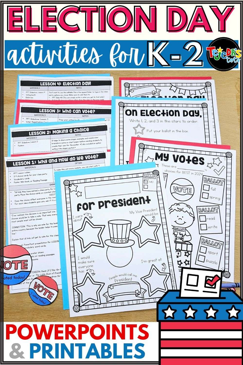 Election Day Activities For The Primary Classroom Tejeda s Tots
