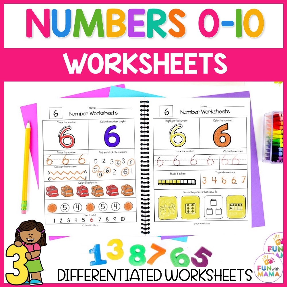 Free Printable Worksheets For Preschoolers Numbers