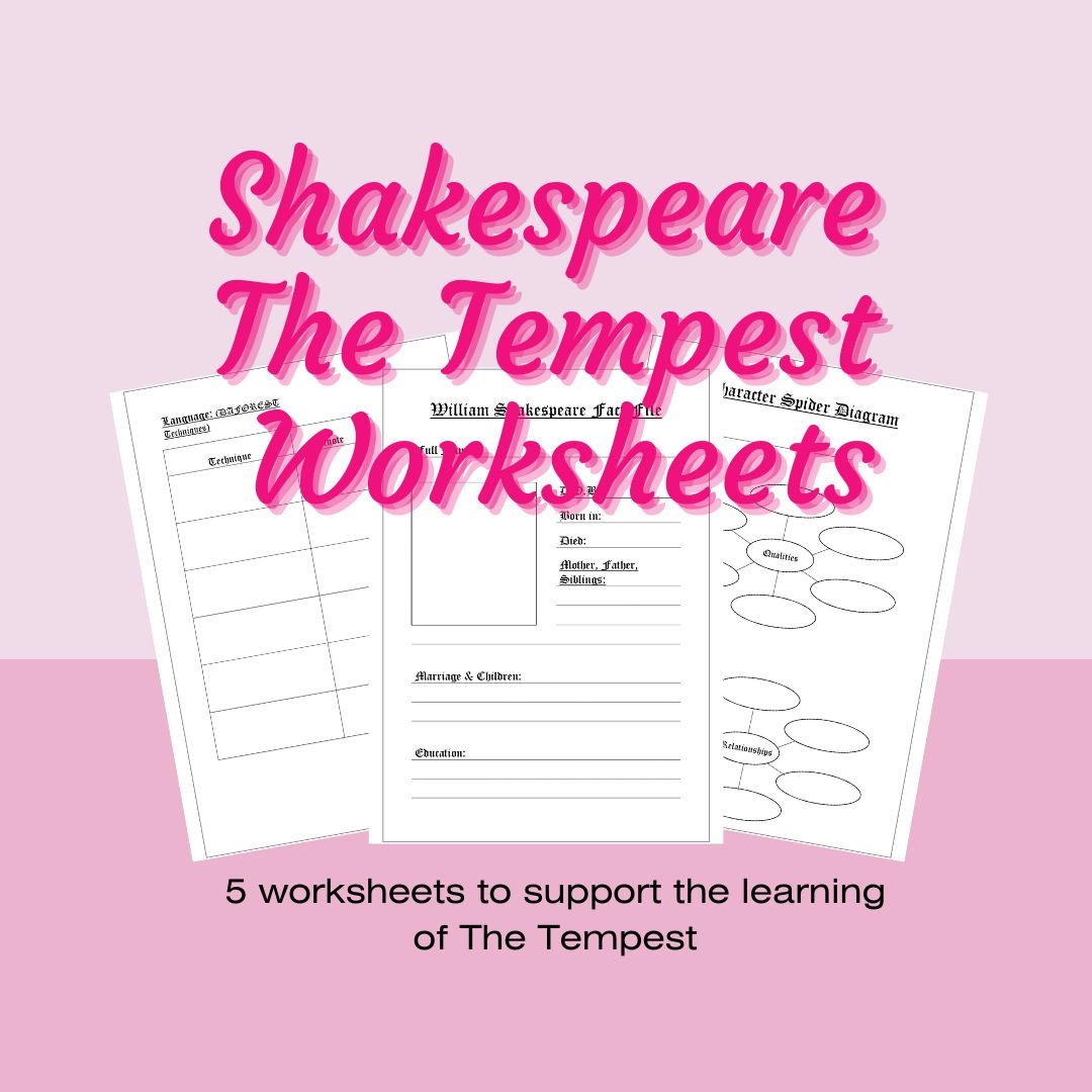 English Literature The Tempest Worksheets Made By Teachers