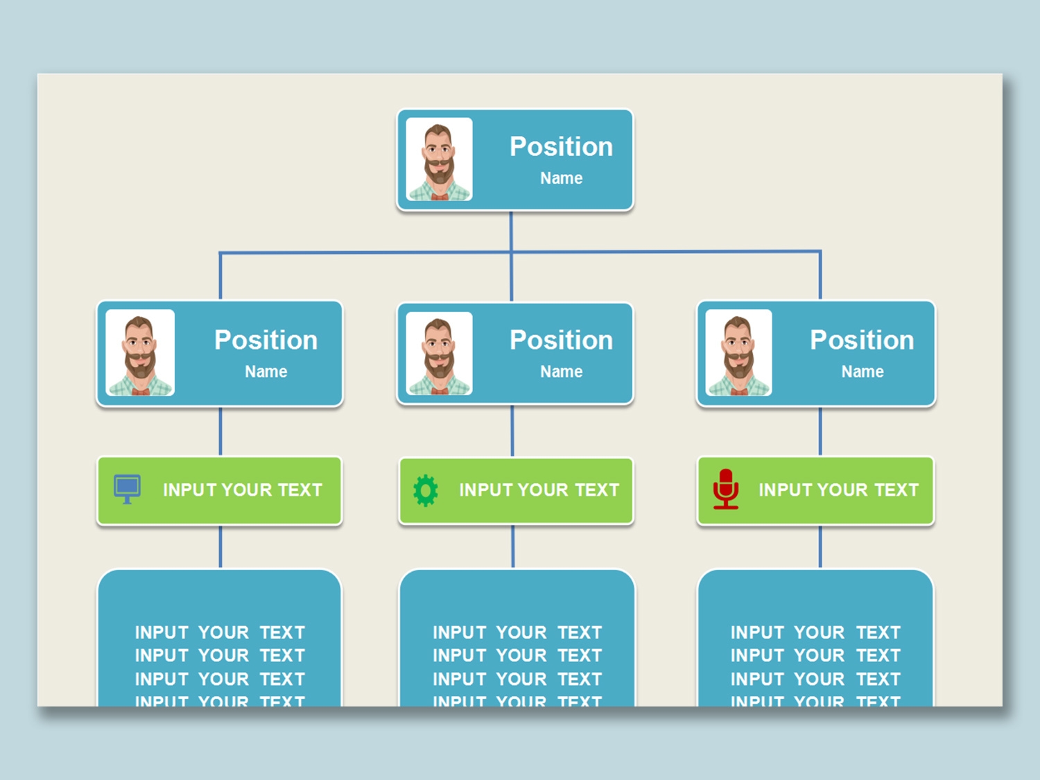 EXCEL Of Organization Chart Of Company Personnel xlsx WPS Free Templates