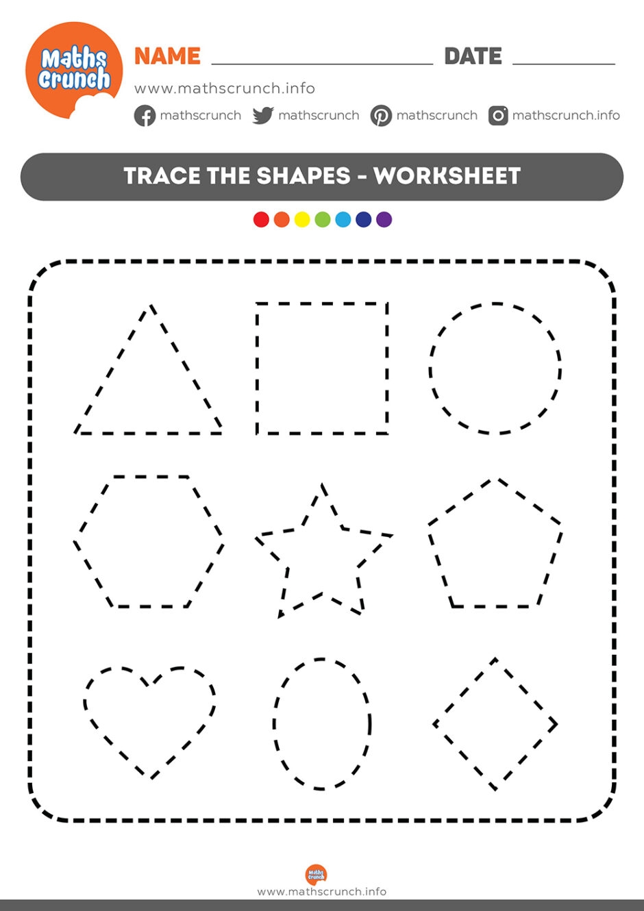 Free Printable Shapes For Kids Worksheet