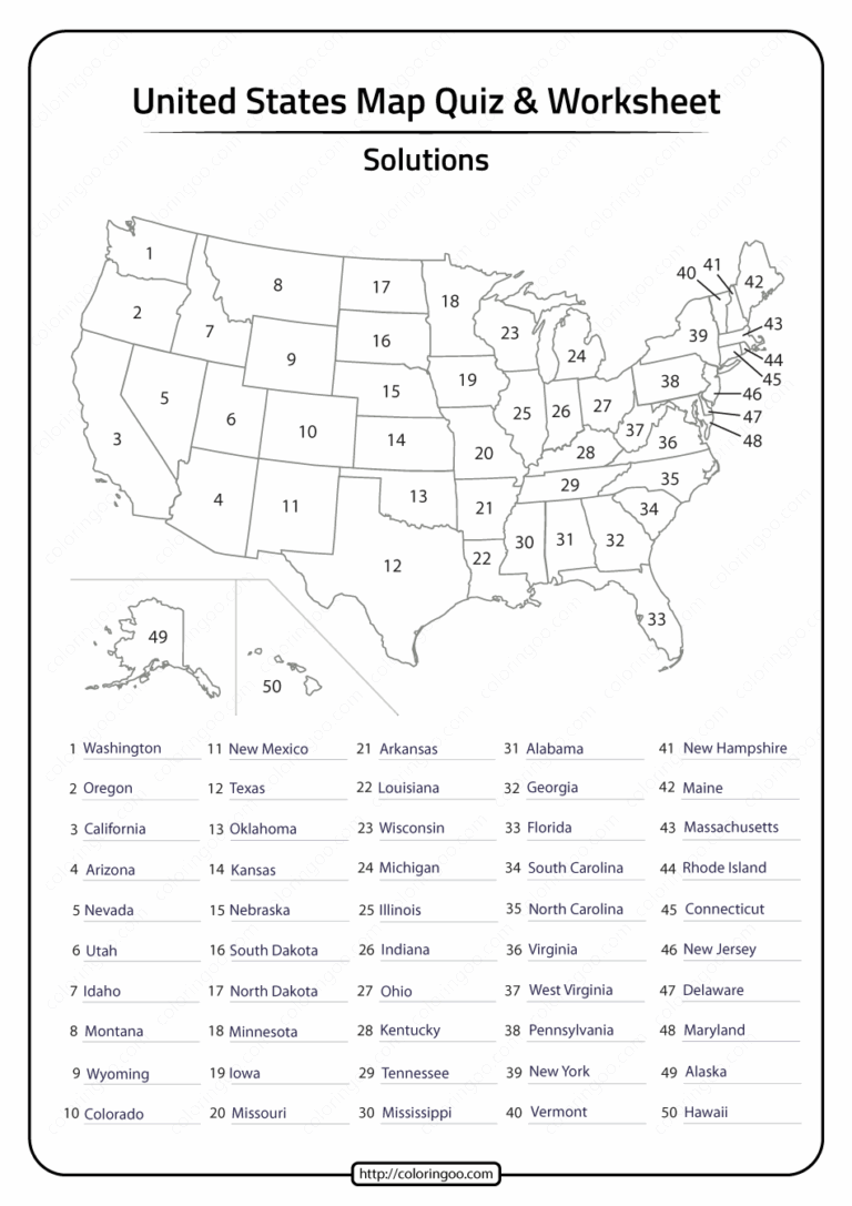 Explore The United States With Free Printable Worksheets 50 States Learning Resources
