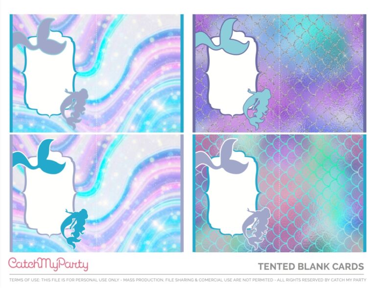 Fabulous FREE Mermaid Party Printables Catch My Party