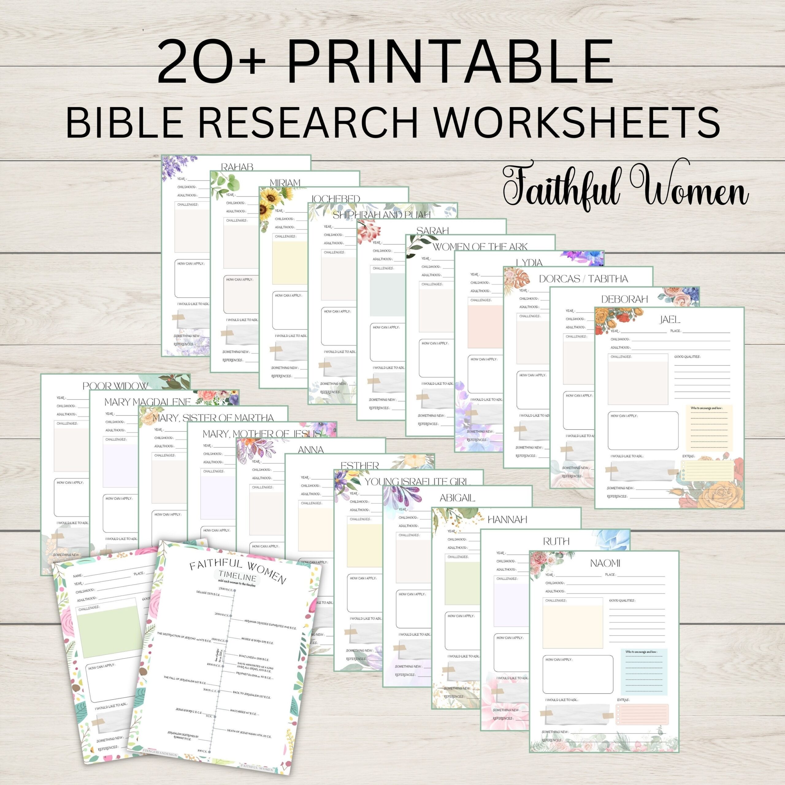 Free Printable Woman Bible Study Worksheets