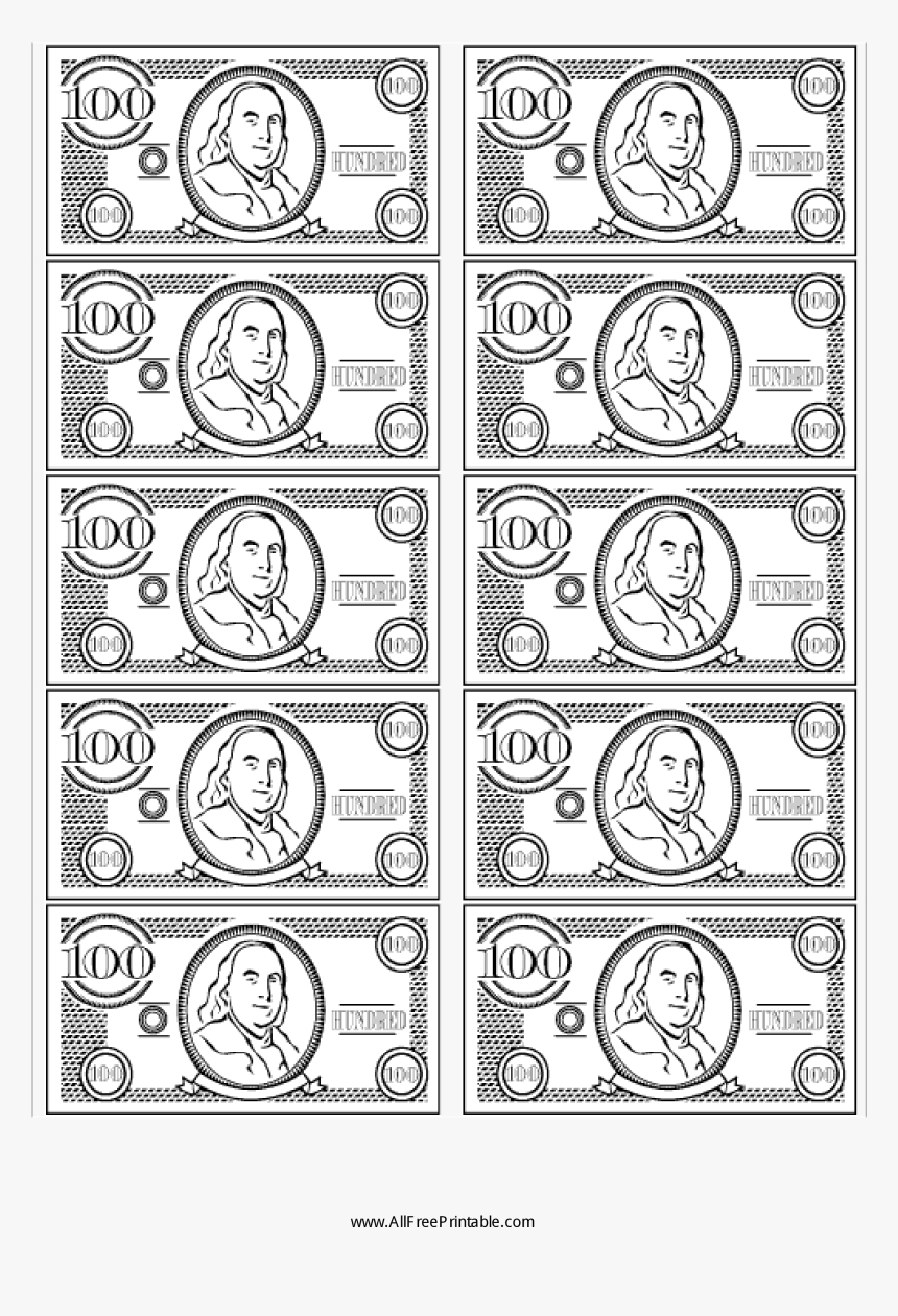 Free Printable Blank Money Template