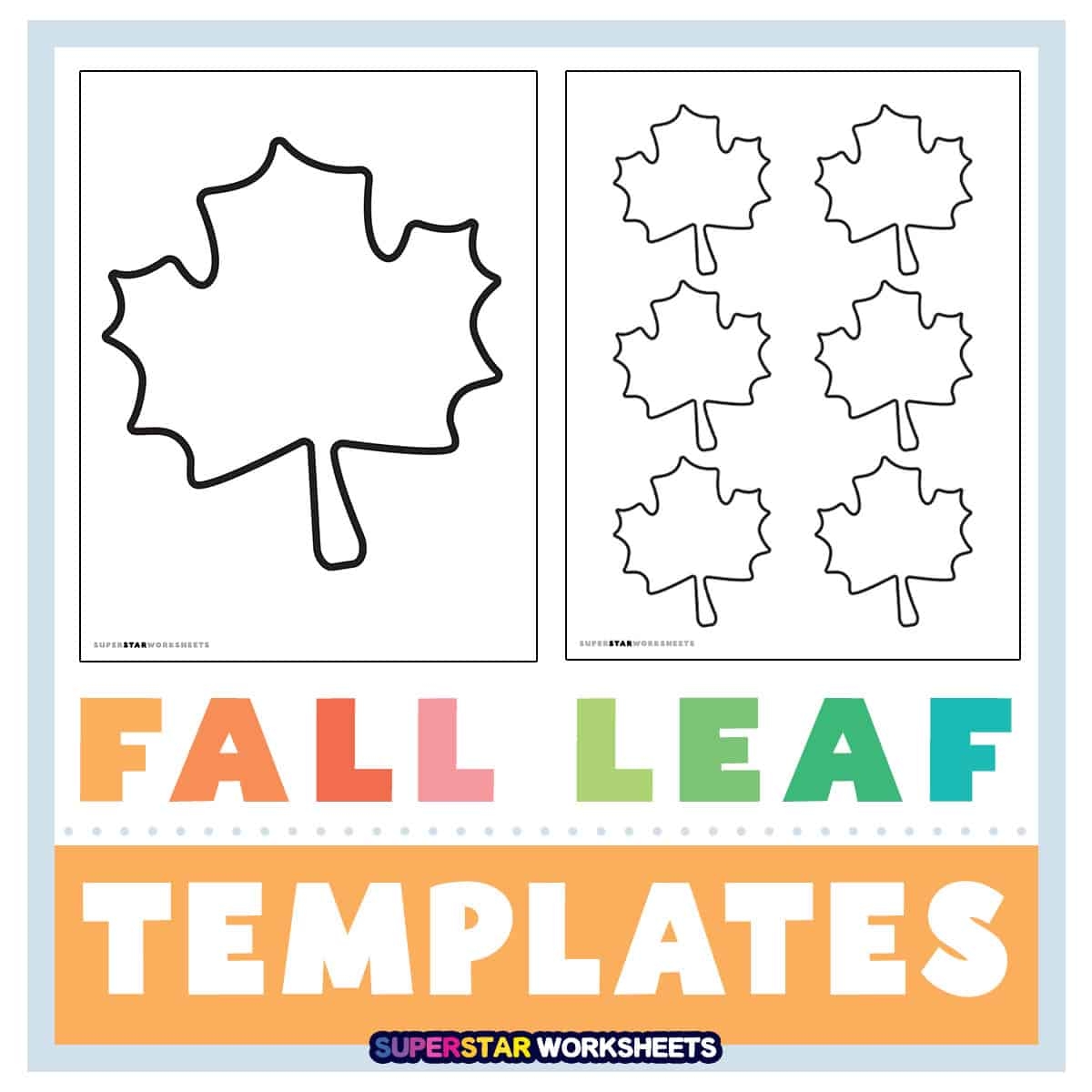 Fall Activity Booklets Blank Free Printable