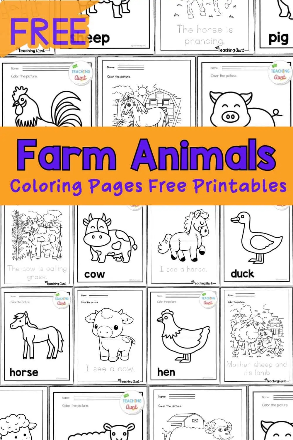 Free Printable Worksheets Domestic Animals