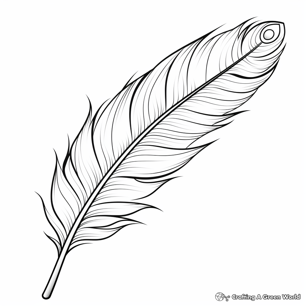 Blank Free Printable Feather Template