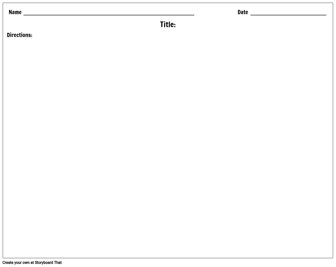 Fill In The Blank Worksheets Template At StoryboardThat