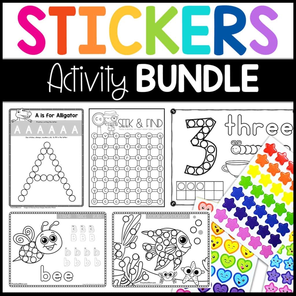 Fine Motor Skills With Stickers Preschool Mom