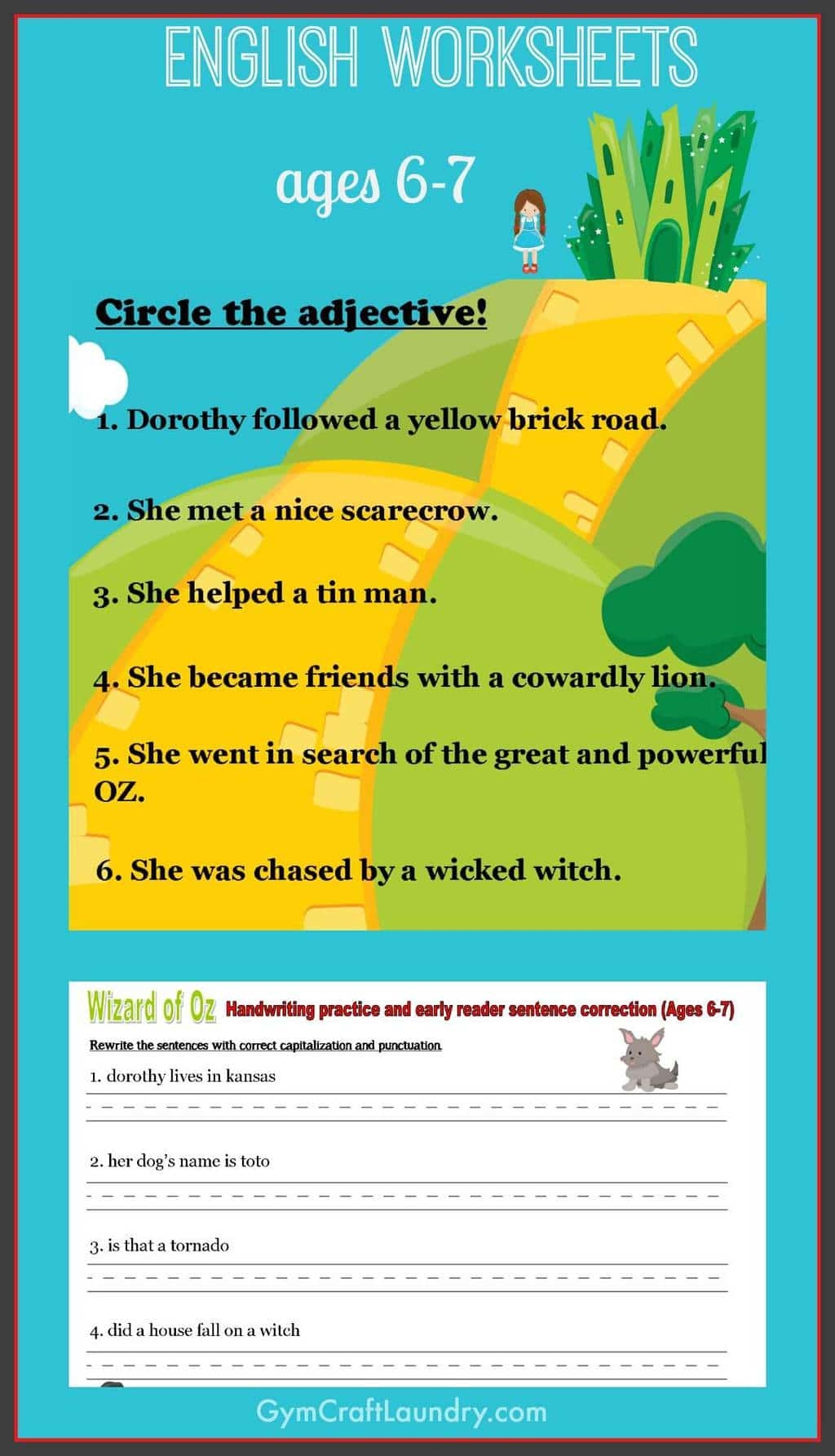 Free Printable Sentence Editing Worksheets