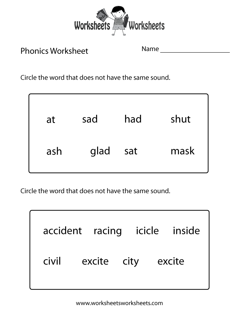 Free Printable Worksheet For Grade 1