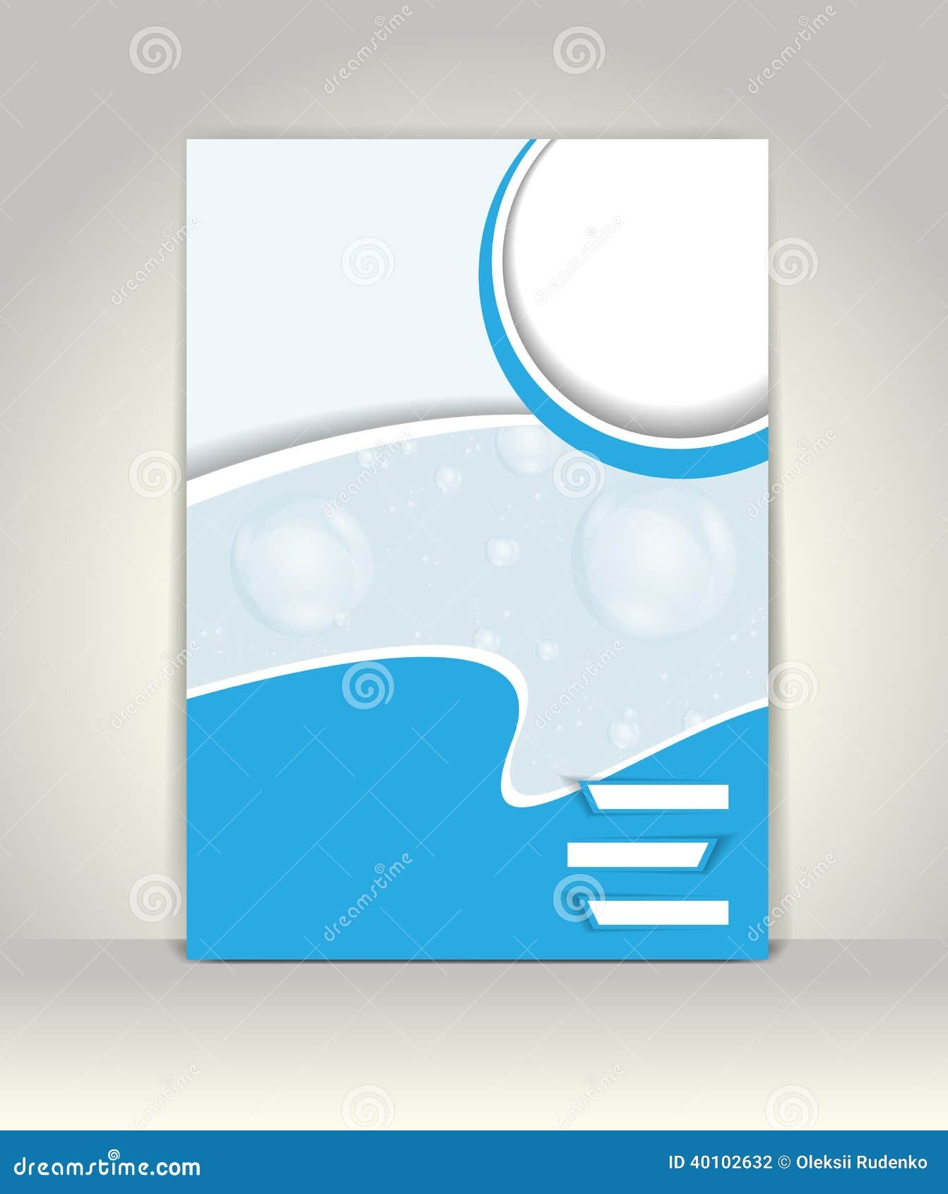 Flyer Brochure Or Magazine Cover Template Stock Vector Illustration Of Communications Magazine 40102632